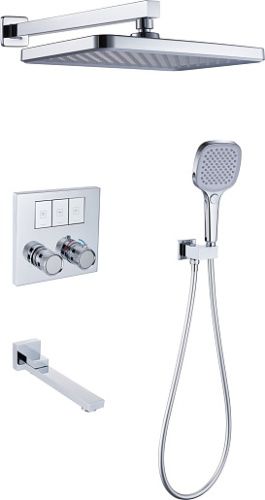 Душевая система ALMAes Nemi TVZ-8810 встраиваемая в стену цвет хром