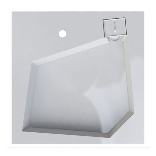 Раковина из искусственного камня Altasan QUADRO UPP60QUADROs 60х60 над стиральной машиной цвет белый 1 отверстие под смеситель