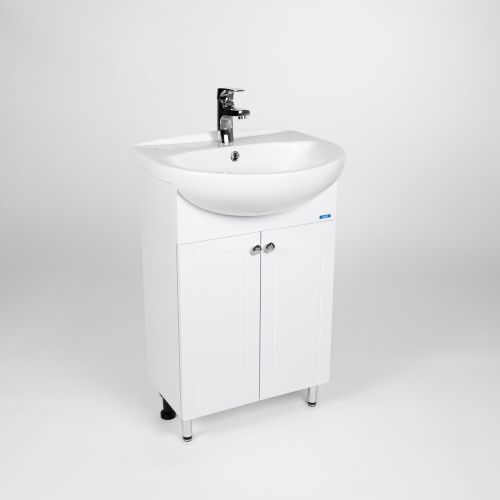 Тумба под раковину Viant Париж VPAR55ER-T2ST 50х30 напольная цвет белый