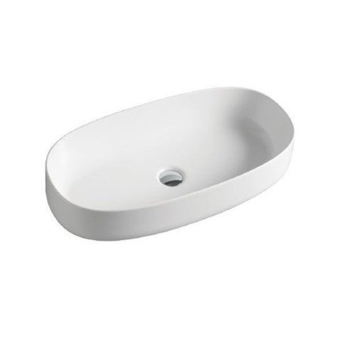 Раковина керамическая Artceram COGNAC COL005 01 34 70 см накладная цвет белый без отверстий под смеситель