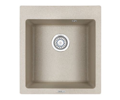 Кухонная мойка Granula 4651, ПИРИТ 51х47 цвет бежевый поверхность матовая