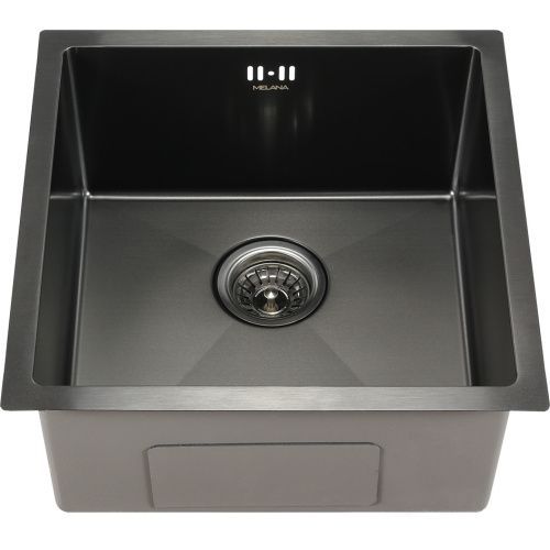 Кухонная мойка Melana ProfLine D4545HB графит 45х45 цвет серый поверхность матовая