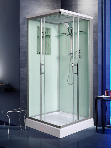 Душевая кабина WeltWasser WW500 10000003263 100х100 квадратная с крышей ориентация универсальная
