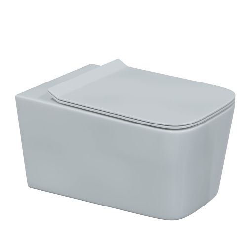 Унитаз подвесной Berges Floe 82121 белый с сиденьем микролифт безободковый каскадный смыв