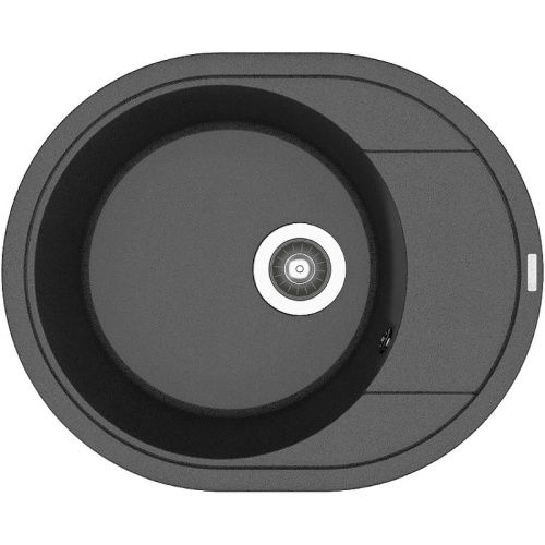 Кухонная мойка Florentina Родос 580 20.240.B0580.302 60х45 цвет черный поверхность матовая