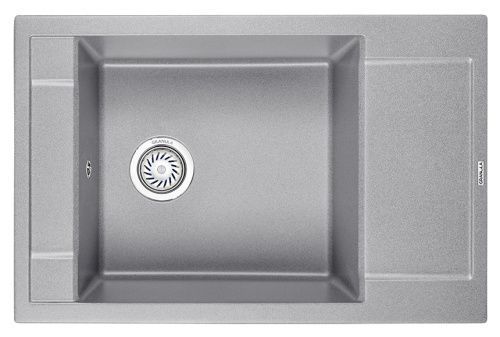 Кухонная мойка Granula 7806, БАЗАЛЬТ 80х50 цвет серый поверхность матовая