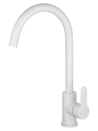 Смеситель для кухни Wonzon & Woghand WW-AE4554-MW на мойку белый