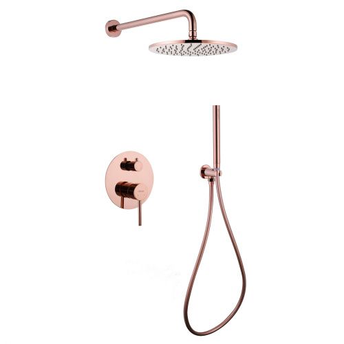 Душевая система Abber AF8118RG встраиваемая в стену цвет розовое золото