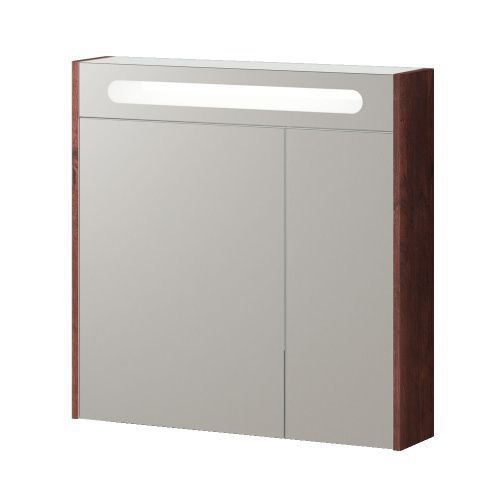 Зеркало-шкаф Итана Roberto CS00083700 80х80 подвесной цвет коричневый