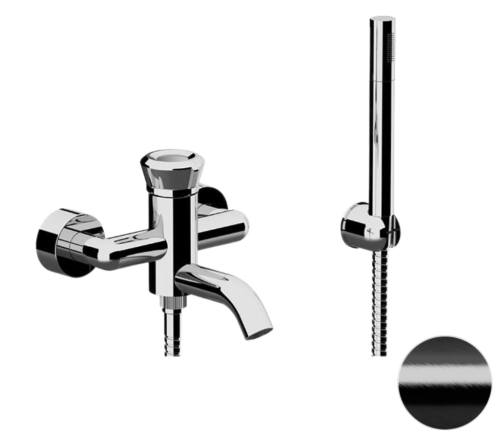 Смеситель для ванны Remer Element ET02CFP настенный черный