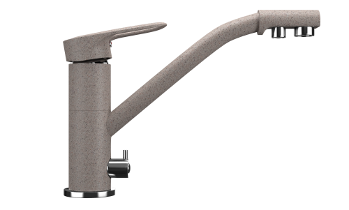 Смеситель для кухни Ulgran Classic U-010-302 на мойку бежевый