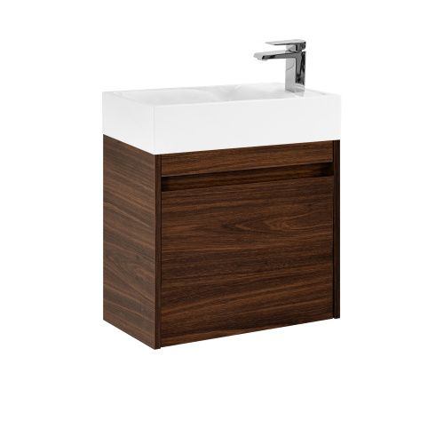 Тумба под раковину Art&Max Family-M Family-M-500-1D-SO-BO 50х30 подвесная цвет коричневый