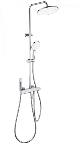 Душевая стойка Wonzon & Woghand The one WW-B3094-CR настенная цвет хром с термостатом