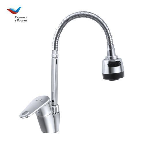 Смеситель для кухни Славен Коттедж СЛ-ОД-Л25 на мойку хром