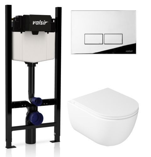 Комплект унитаз с инсталляцией и клавишей смыва Valsir KIT VSCR 7334 Std P3