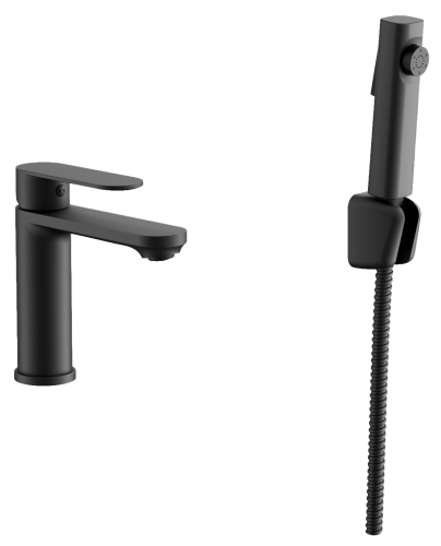 Смеситель BELZ B12713-7 на раковину черный