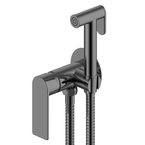 Гигиенический душ со смесителем Voda Neva NVSMHGM оружейная сталь