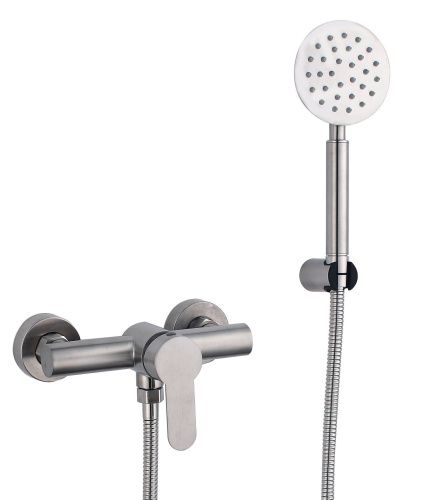 Смеситель для ванны и душа Fmark FS8203 настенный сатин