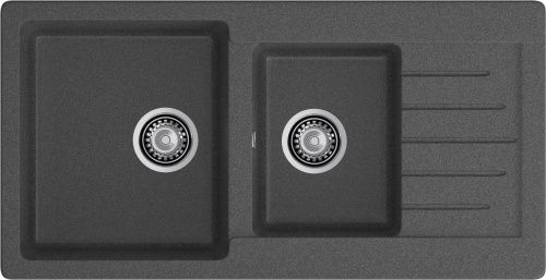 Кухонная мойка Granfest Practik P-980KL графит 100х50 цвет серый поверхность матовая