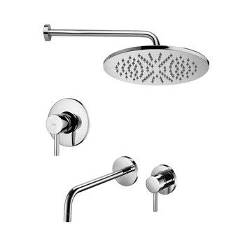 Душевая система Paffoni Light KITLIG011CR006 встраиваемая в стену