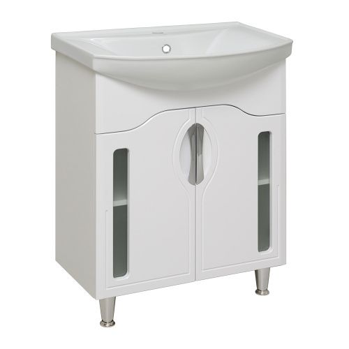 Тумба под раковину Runo ТОЛЕДО 00000001038 60х30 напольная цвет белый