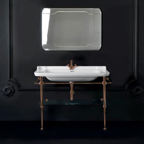 Консоль под раковину Kerasan Waldorf 9203K3br 120х40 напольная цвет бронза