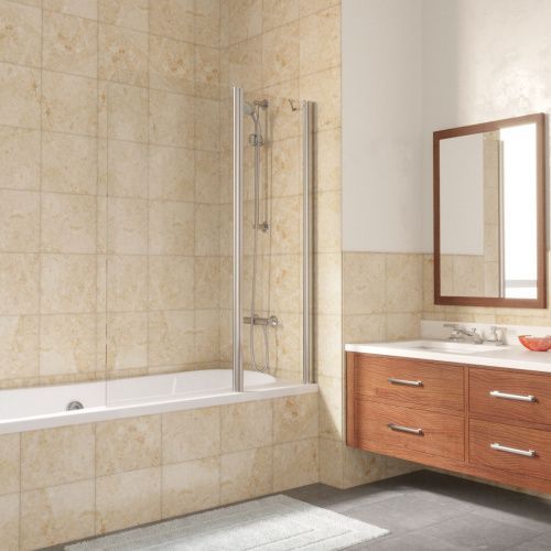 Душевая шторка на ванну Vegas-Glass E2V LUX ST E2V LUX ST 115 08 crystalvision R 115х150 стекло прозрачное профиль хром ориентация правая