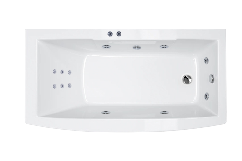 Ванна акриловая Royal Bath FATO RB326100CO 170х85 пристенная прямоугольная с каркасом