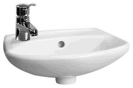 Раковина из сантехнического фаянса Jika LYRA 8.1527.1.000.105.9 40х30 подвесная цвет белый 1 отверстие под смеситель