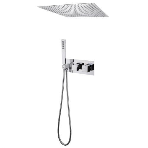 Душевая система Abber AF8255 встраиваемая в стену цвет хром с термостатом