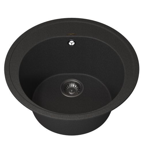 Кухонная мойка Uperwood Quartz Premium UPD-01 3910202103 50х50 цвет черный поверхность матовая