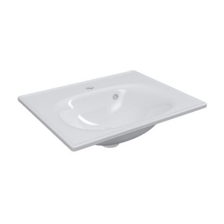 Раковина керамическая Cezares MOLVENO CZR-1923-500 50х40 подвесная цвет белый 1 отверстие под смеситель