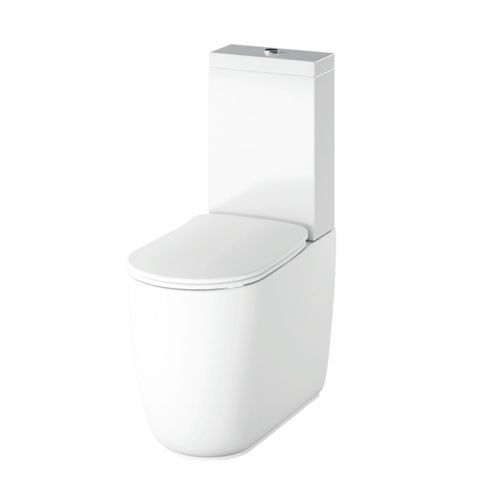 Чаша унитаза напольная Kerasan Nolita 531701 цвет белый с сиденьем и без бачка каскадный смыв