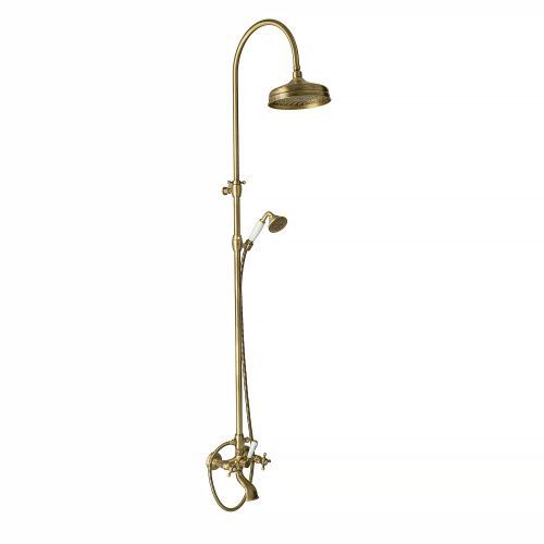 Душевая стойка Migliore REVIVAL 30947 настенная цвет бронза