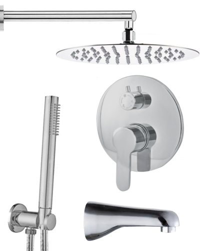 Душевая система ALMAes Marita TVZ-8839 встраиваемая в стену цвет хром