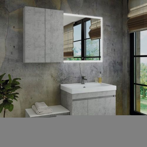 Тумба с раковиной Comforty Осло 00-00000836CF 80х50 подвесная цвет серый