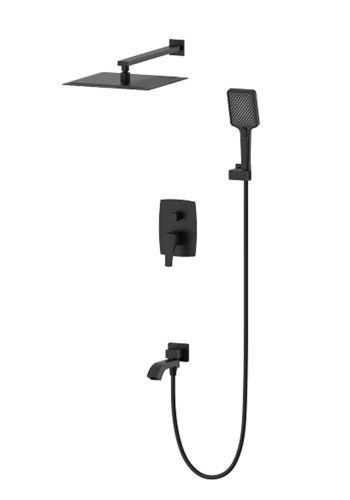 Душевая система Wonzon & Woghand FLEX WW-88939072-MB встраиваемая в стену цвет черный