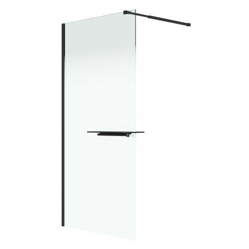 Душевая перегородка Niagara Nova NG-582-90BLACK 90х200 стекло матовое профиль черный