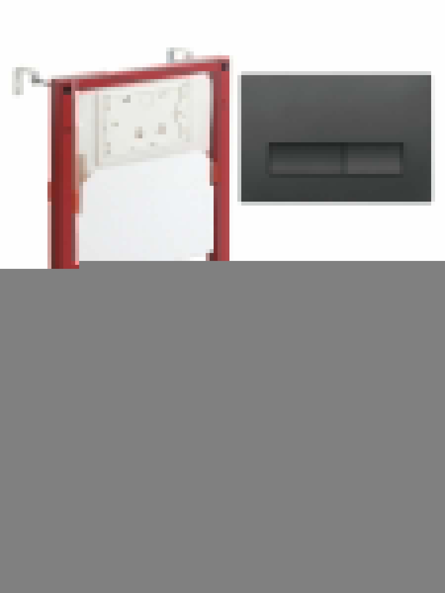 Комплект унитаз с инсталляцией и клавишей смыва Orange CI07-100W+APB244