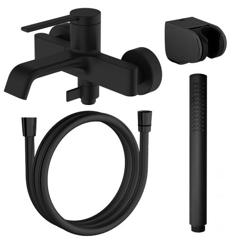 Смеситель Azario VINCENTE AZ-VRZ2338326PA настенный черный