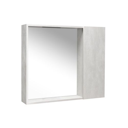 Зеркало-шкаф Viant Берлин VBER80C-ZSH 80х70 подвесной цвет серый