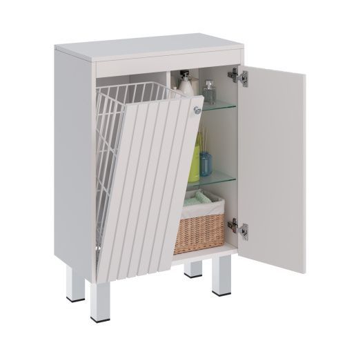 Шкаф LeMark Romance LM07R35N-SH 60х80 напольный цвет белый