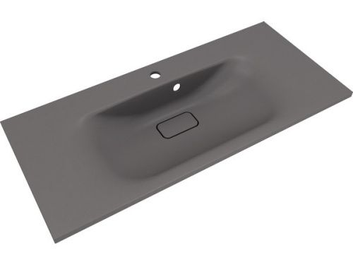 Раковина из искусственного камня Florentina Фортуна 1000 10.270.01000.307 100х50 накладная цвет серый 1 отверстие под смеситель