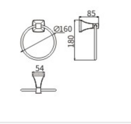 Полотенцедержатель CeramaLux Domino 95406 - фото 2