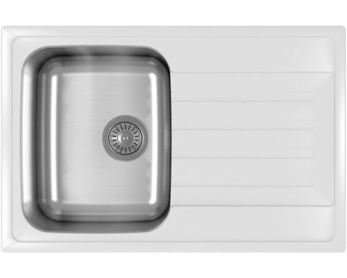 Кухонная мойка Dr.Gans Дуэт 760 26.120.B0760.401 75х50 цвет белый поверхность матовая