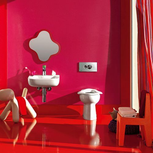 Чаша унитаза приставная Laufen Florakids 8.2203.6.000.027.1 цвет белый без сиденья душевой смыв