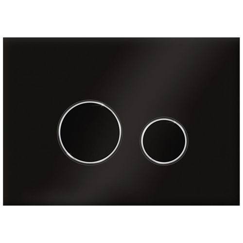 Клавиша смыва механическая KK POL Vitrum Grande V1 Orbis SPP/163/0/K цвет черный/хром