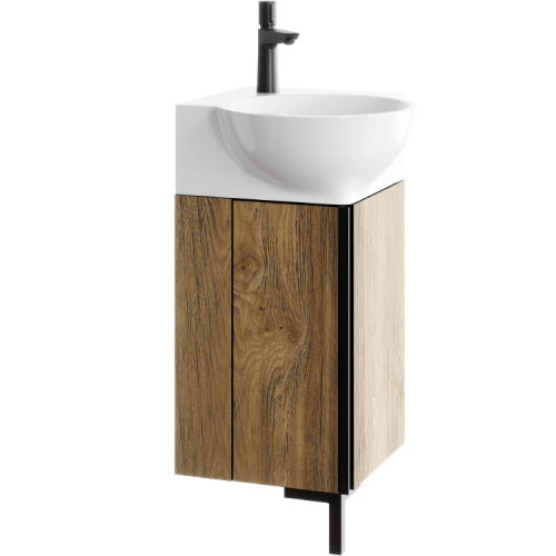 Тумба под раковину Aqwella Y POR0104DB 40х40 напольная цвет коричневый