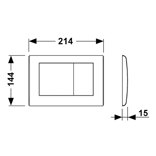 Клавиша смыва механическая Tece TECEplanus 9240324 цвет белый - фото 2