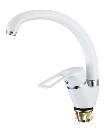 Смеситель для кухни D-Lin D150422-C на мойку белый